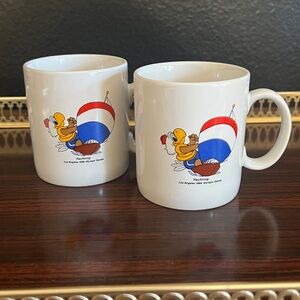 Vintage 1984 Los Angeles Olympic Games Mugs